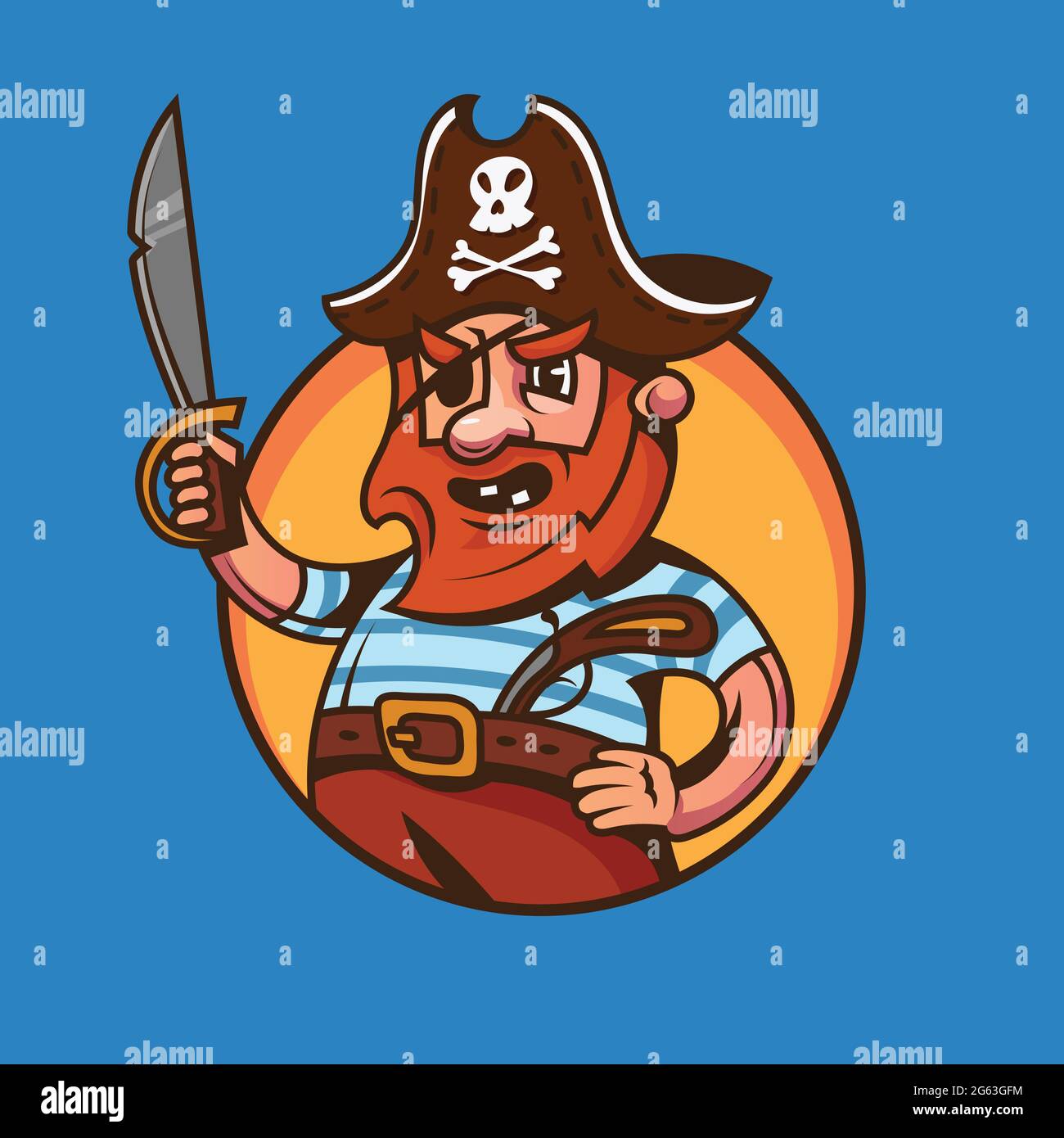 One eyed pirate Stock Vector Images Alamy