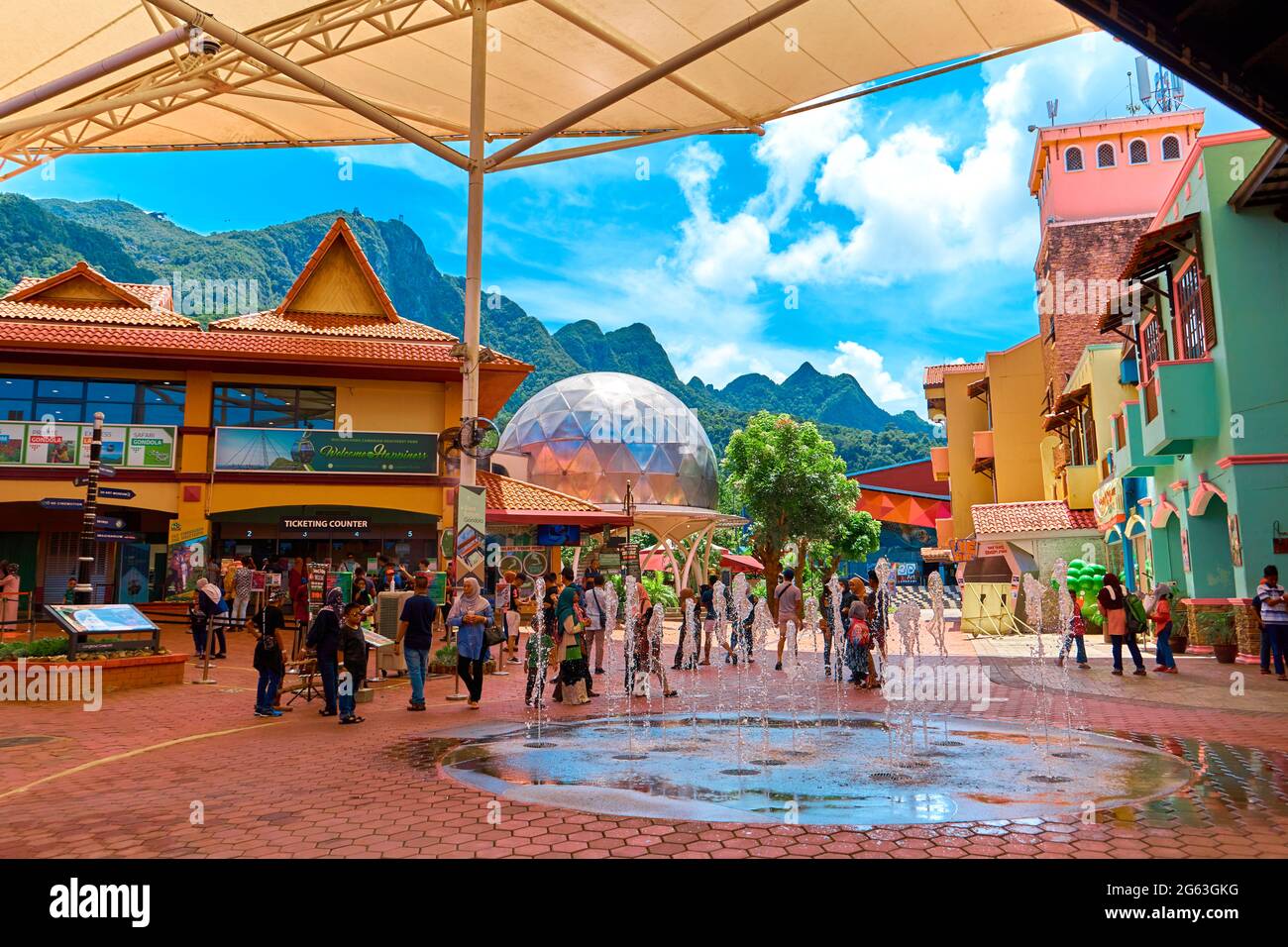 oriental village on the island of Langkawi. Langkawi, Malaysia 07.08.