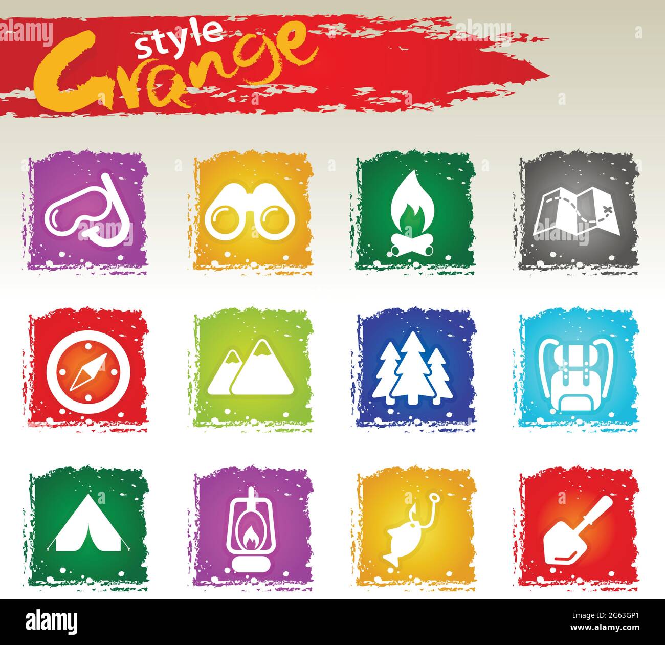 Active recreation and camping icon set Stock Vector Image & Art - Alamy