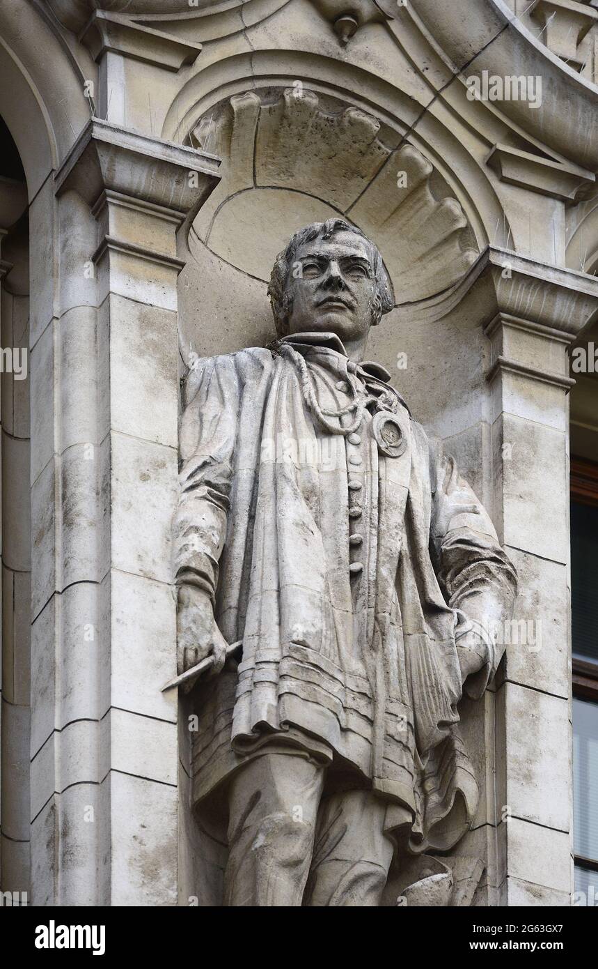 London, England, UK. Statue of Prince Albert (by Alfred Drury