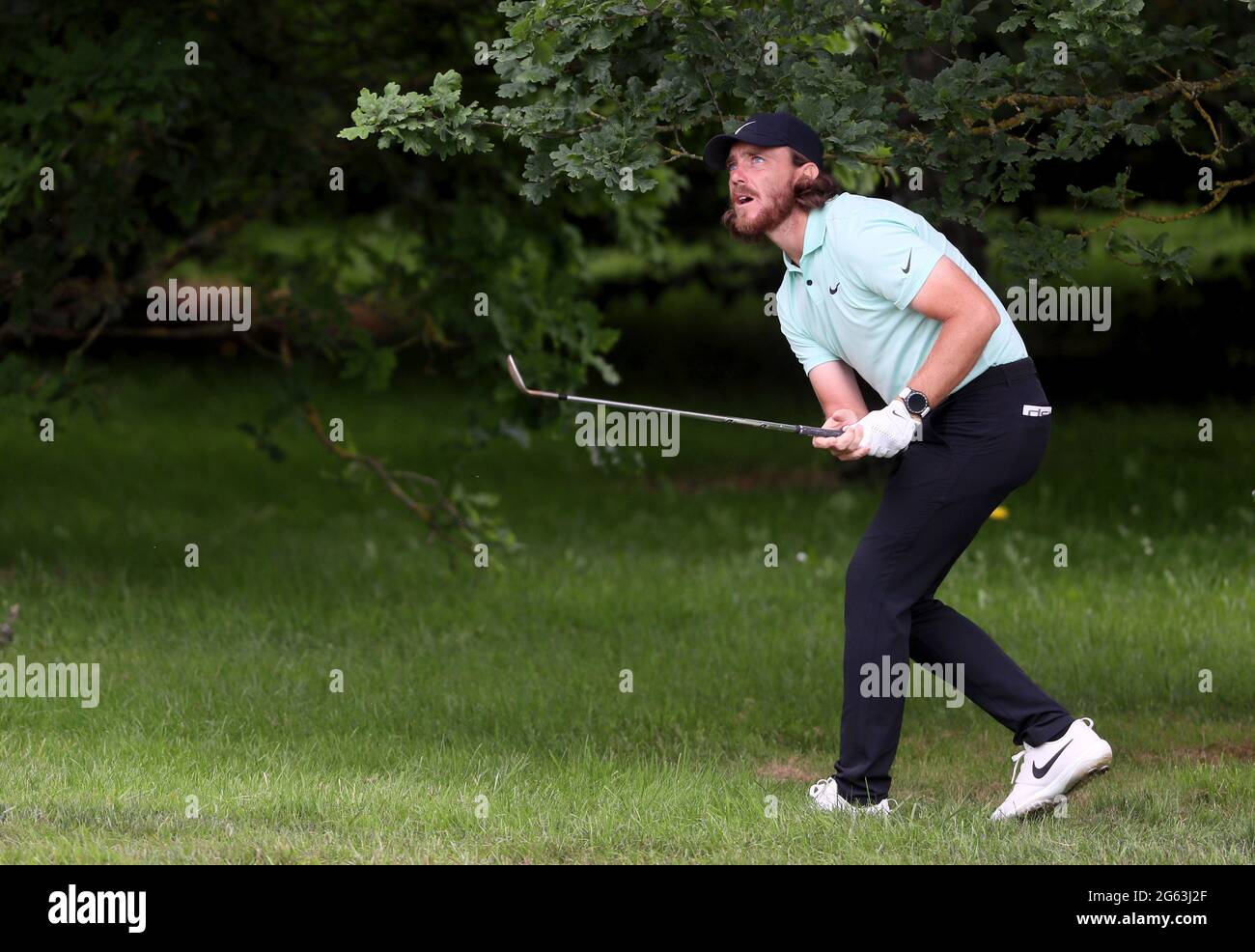 Tommy Fleetwood during day two of the Dubai Duty Free Irish Open at