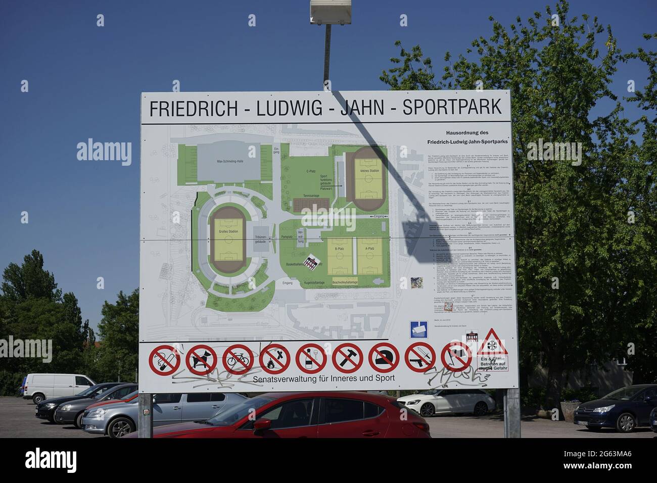 Friedrich-Ludwig-Jahn-Sportpark (Friedrich Ludwig Jahn Sports Park) Stock Photo
