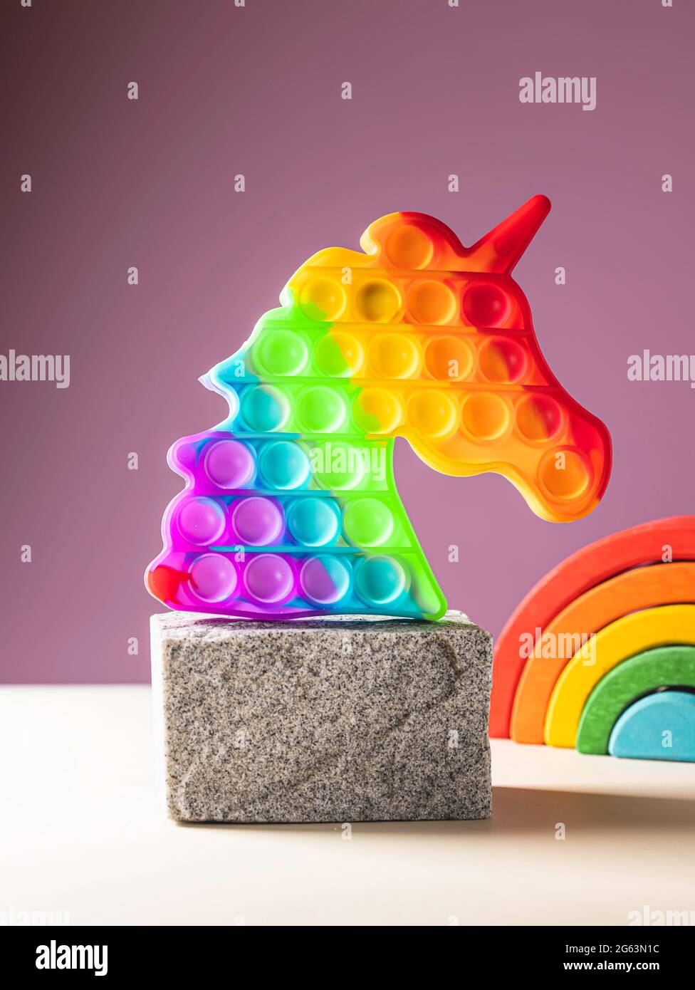 Pop it pop it toys unicorn hi-res stock photography and images - Alamy