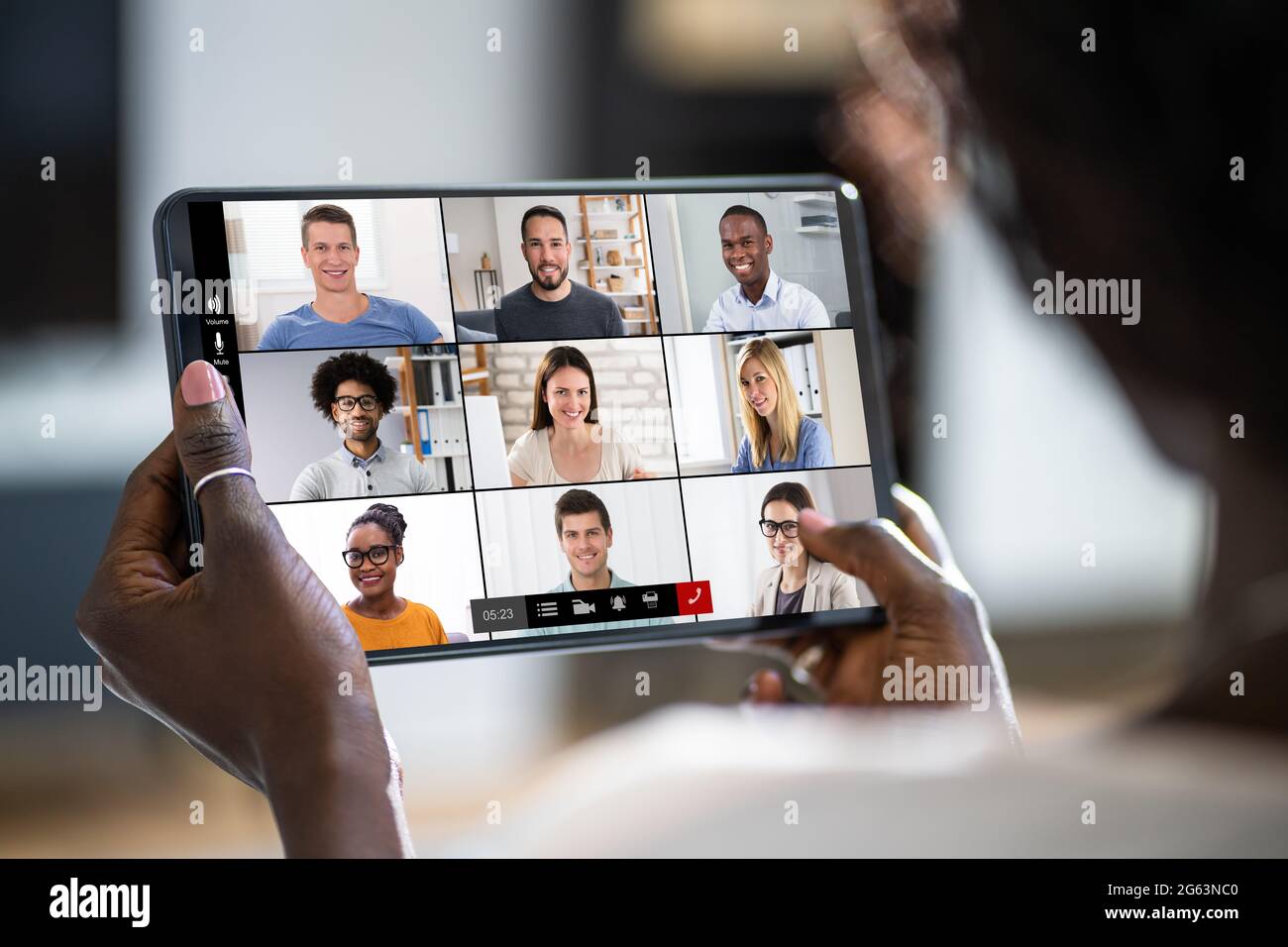 Conference Call Learning Webinar learning hi-res stock photography and images - Alamy