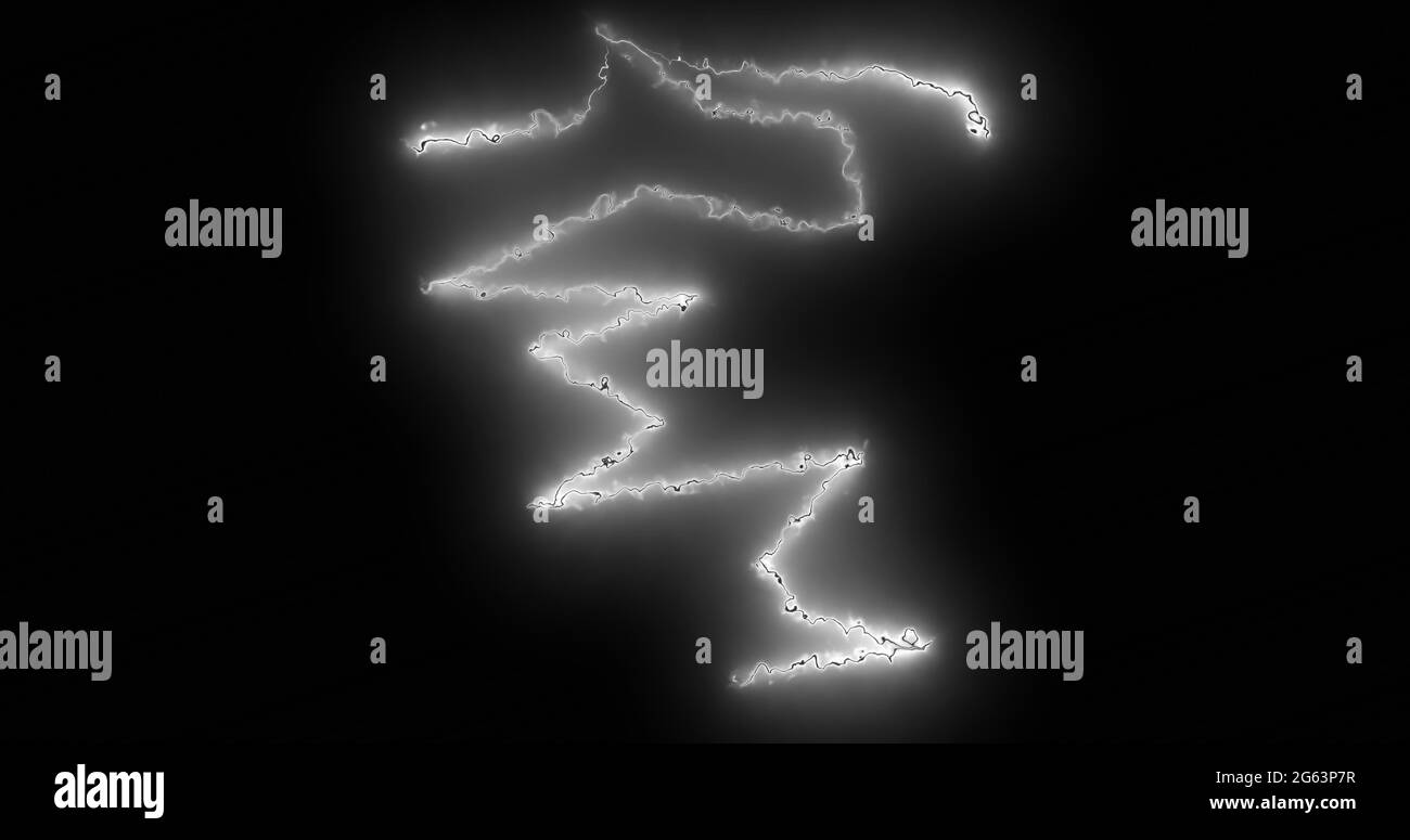 Zig zag lightning bolt Black and White Stock Photos & Images - Alamy