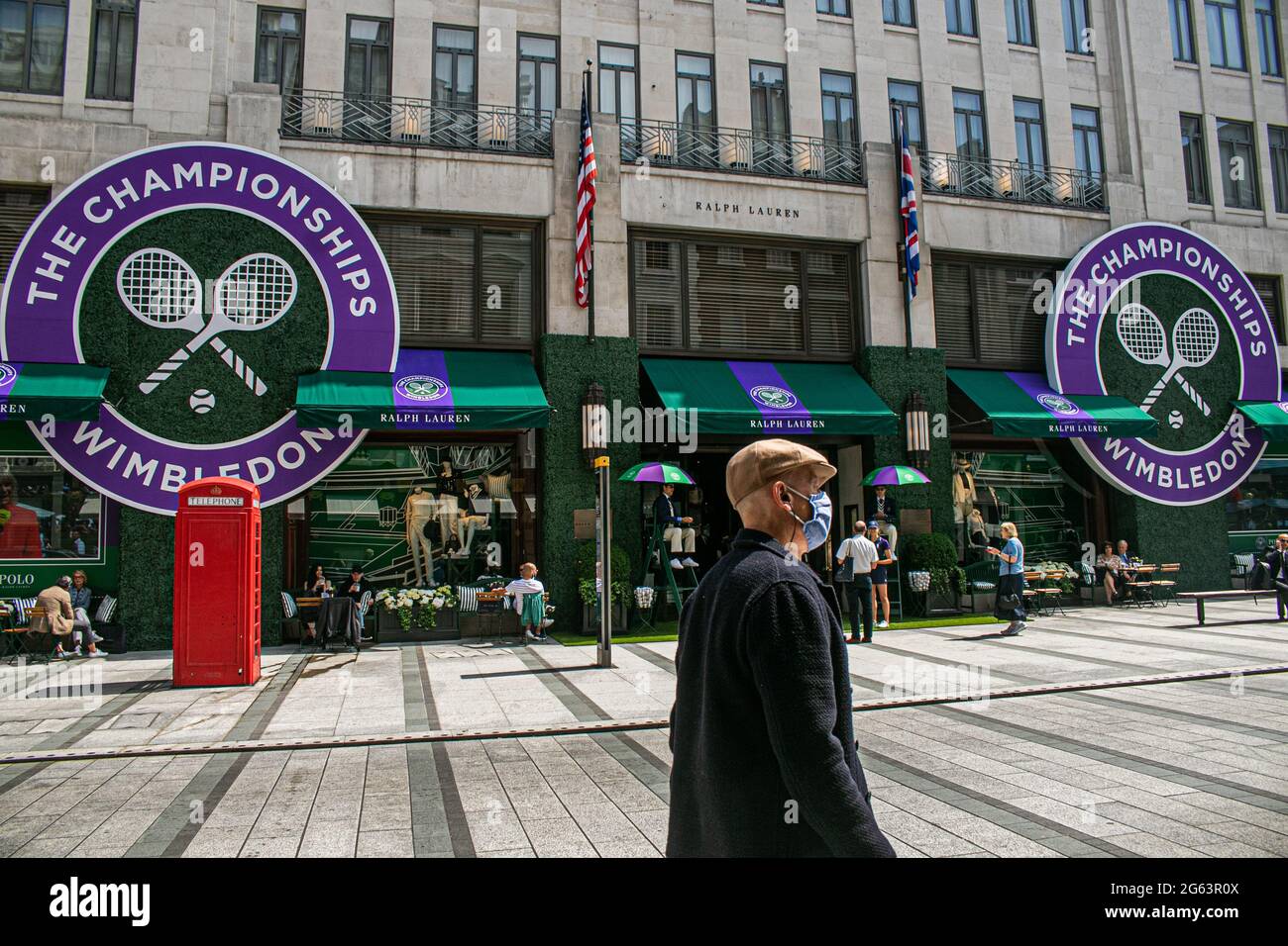NEW BOND STREET PALACE LONDON 2 July 2021. The exterior of the