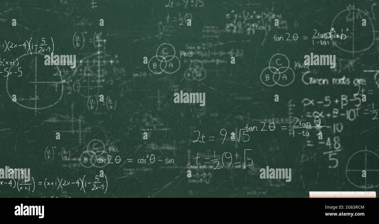 Chalkboard with math equations hires stock photography and images Alamy