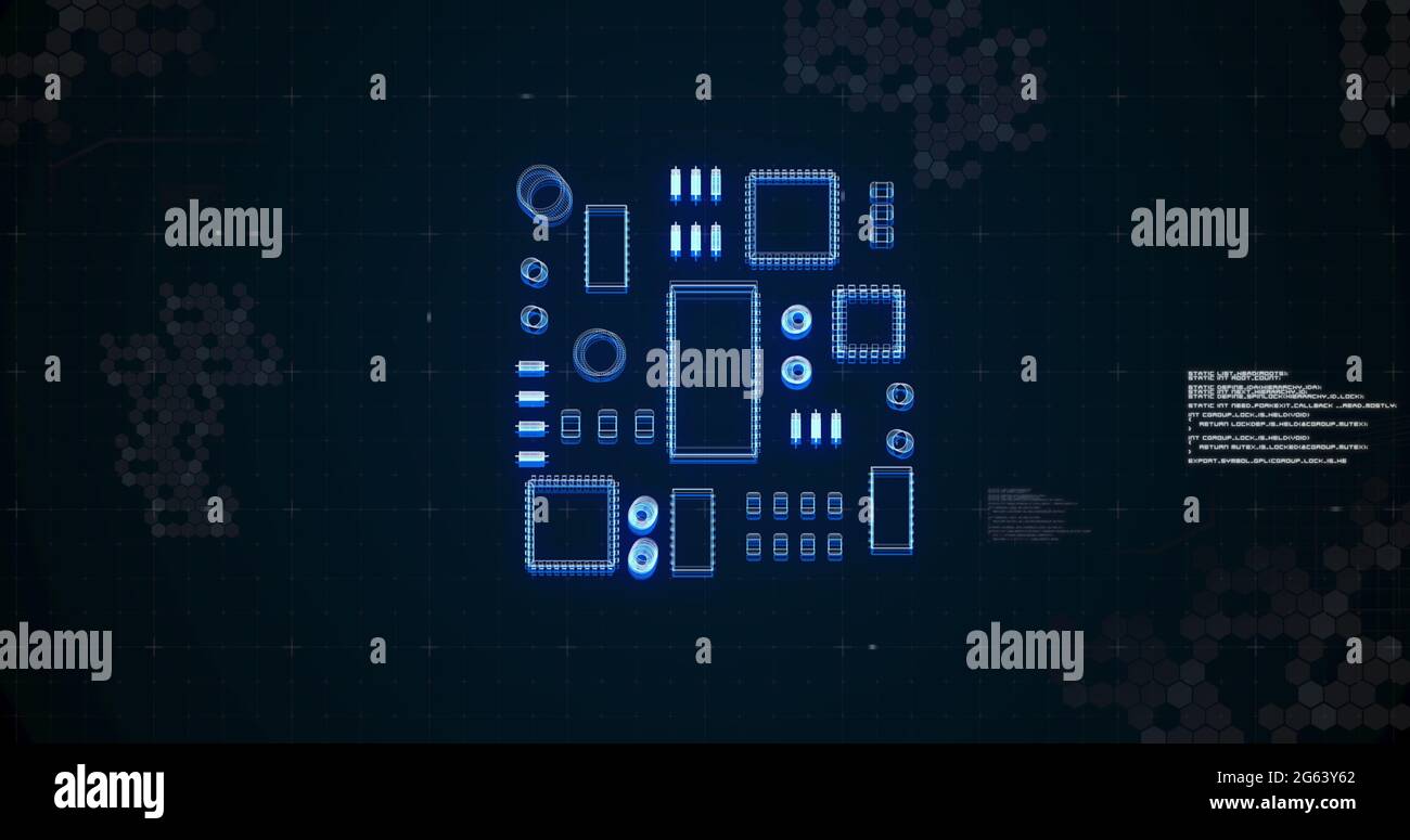 Digital Elements Examples Image of digital elements compounds moving and data processing Stock ...