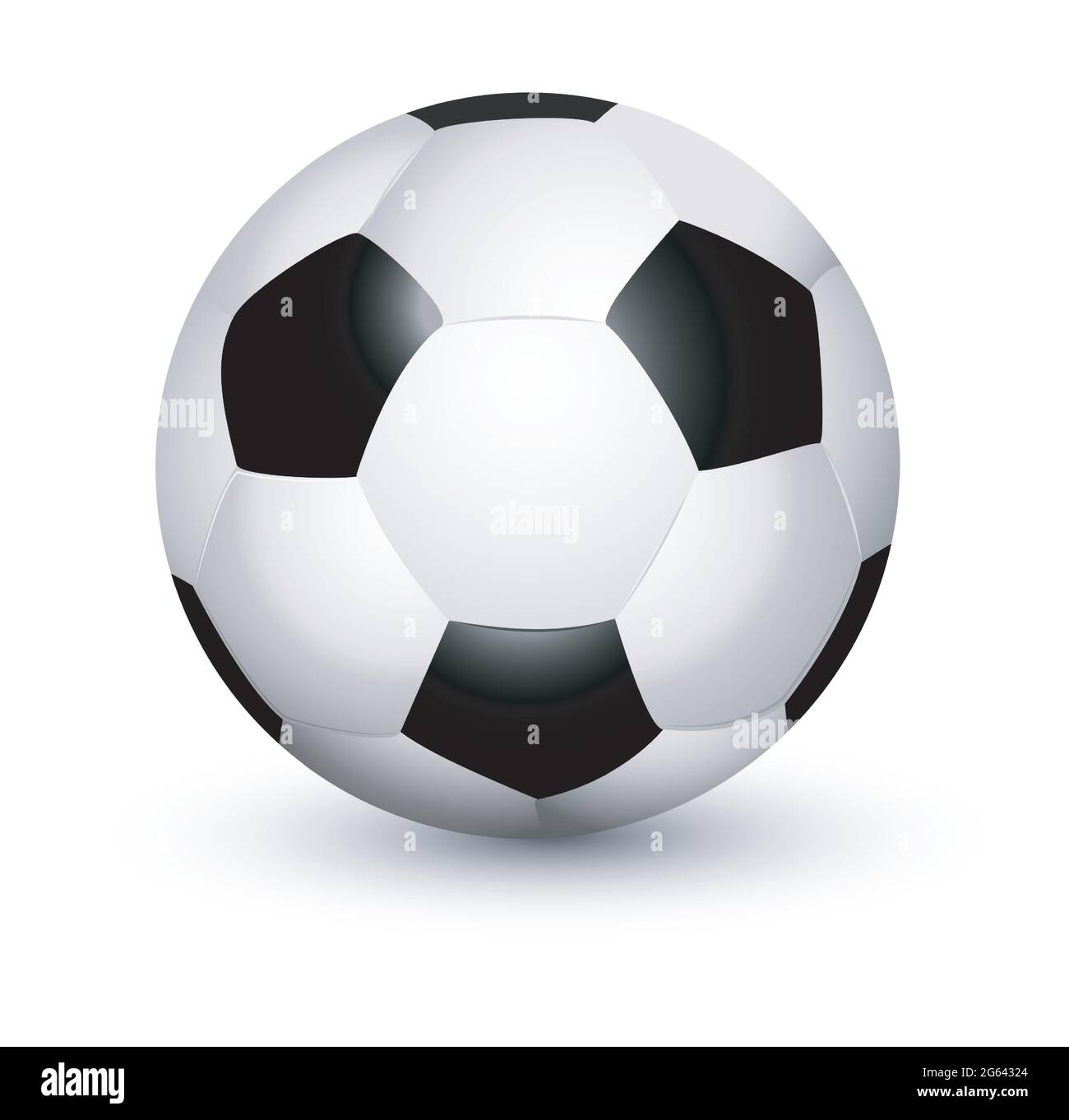 Soccer ball isolated on white background Stock Vector Image & Art - Alamy