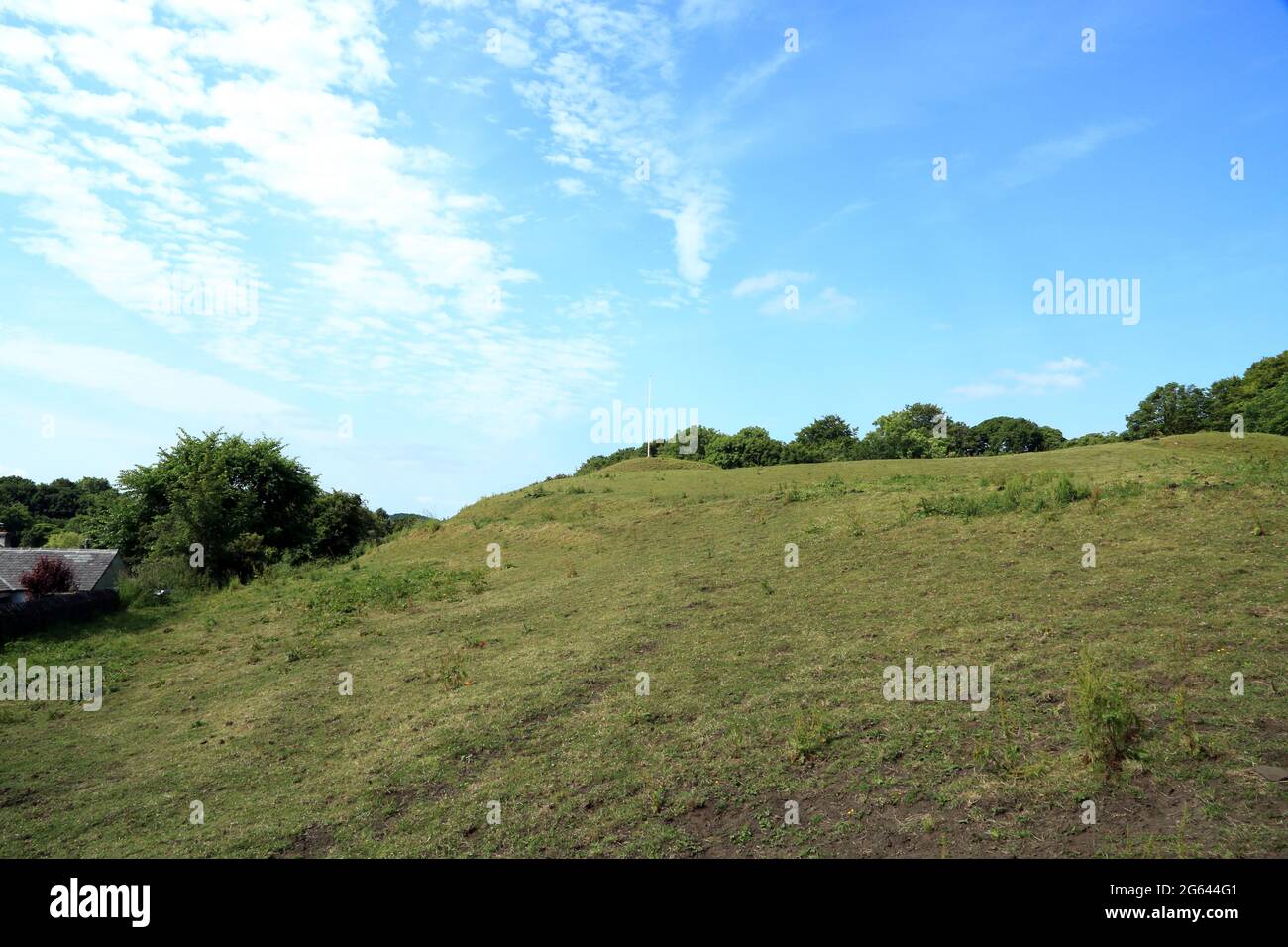 Motte and bailey at Halton, Lancaster, Lancashire, England, United ...