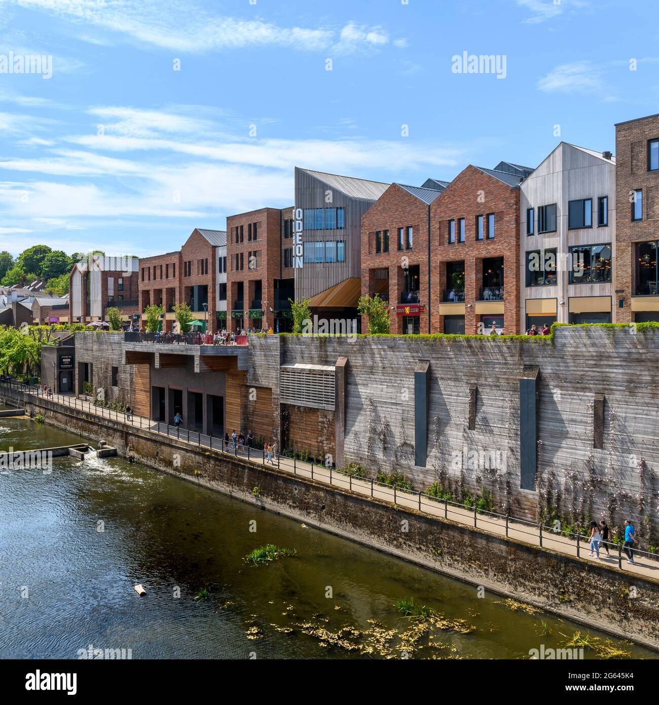 The new riverside shopping area in Durham. The Riverwalk Centre