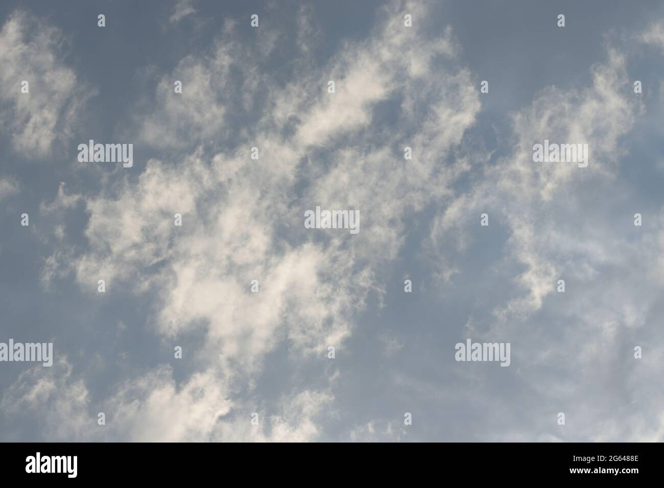 beautiful light blue sky and white and gray fluffy clouds Stock Photo ...