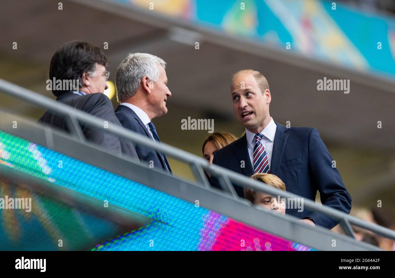 Prinz William und  Sohn George of Cambridge  England - Deutschland  London, 29.06.2021, Fussball, Saison 2020/21  Foto: Moritz Müller  Copyright (nur Stock Photo