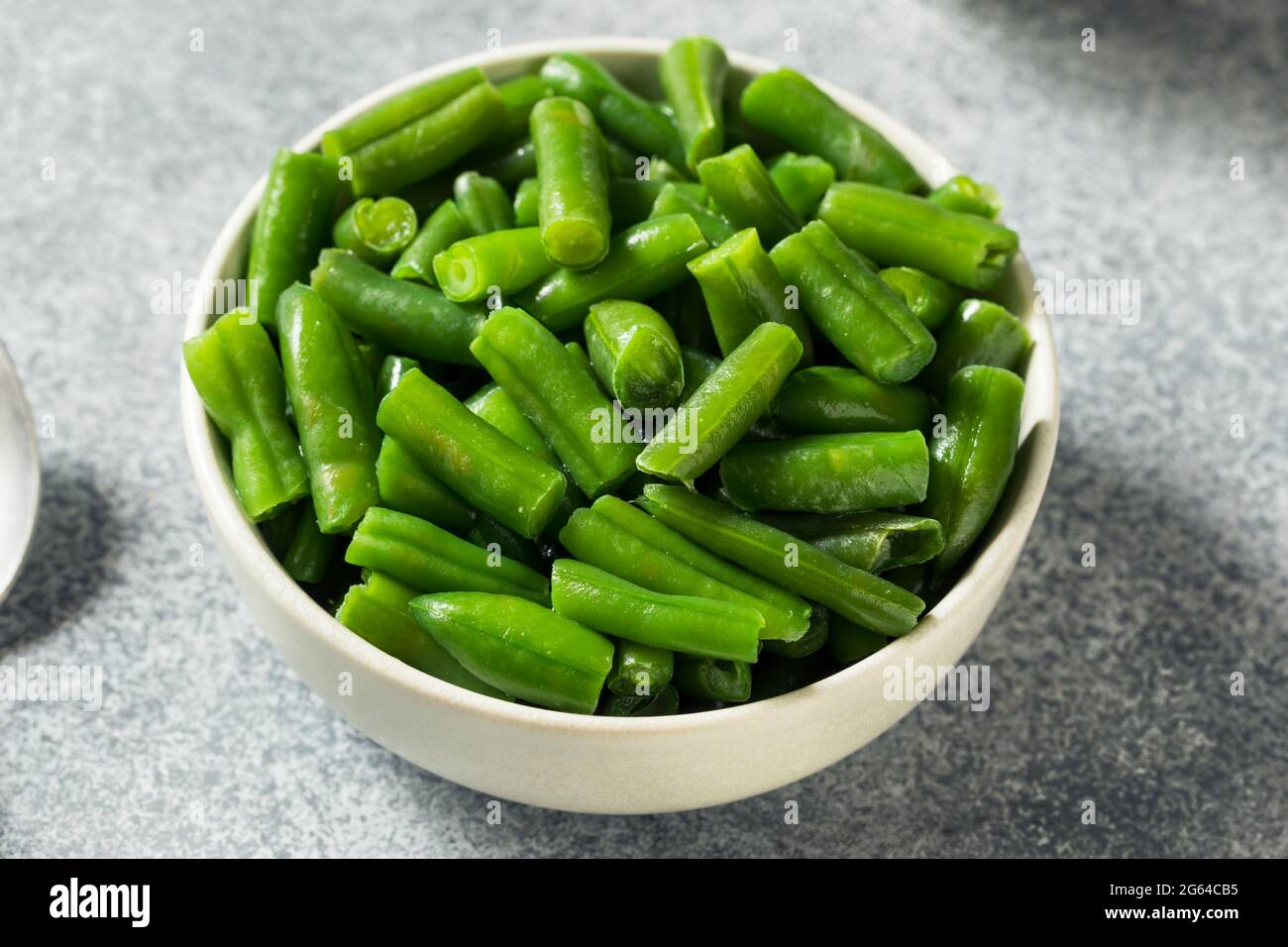 Healthy Steamed Frozen Green Beans in a Bowl Stock Photo Alamy