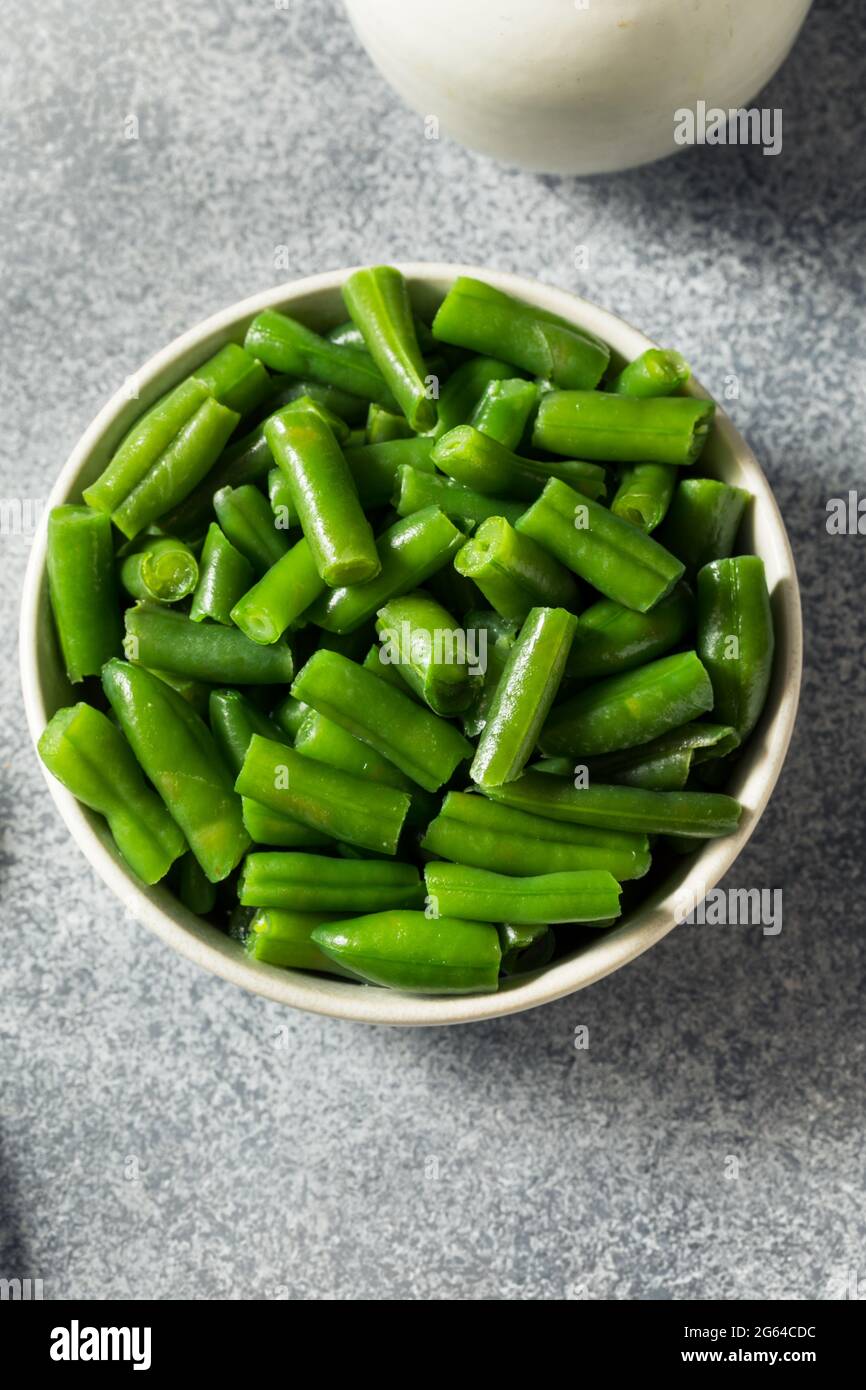 Healthy Steamed Frozen Green Beans in a Bowl Stock Photo Alamy