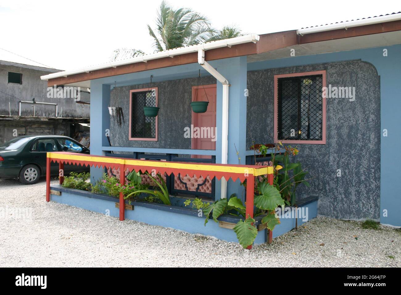 Majuro, Marshall Islands colorful house Stock Photo Alamy