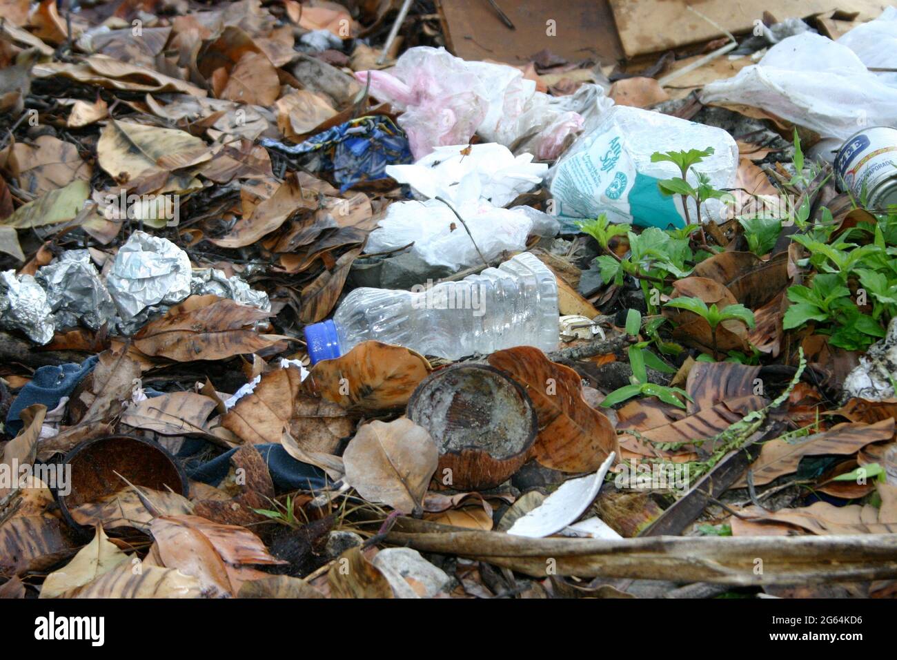 Jaluit atoll, Marshall Islands - tropical trash Stock Photo - Alamy