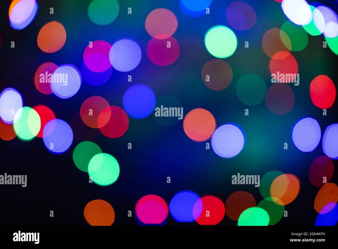 multicolored Bokeh balls abstract defocused back ground Stock Photo