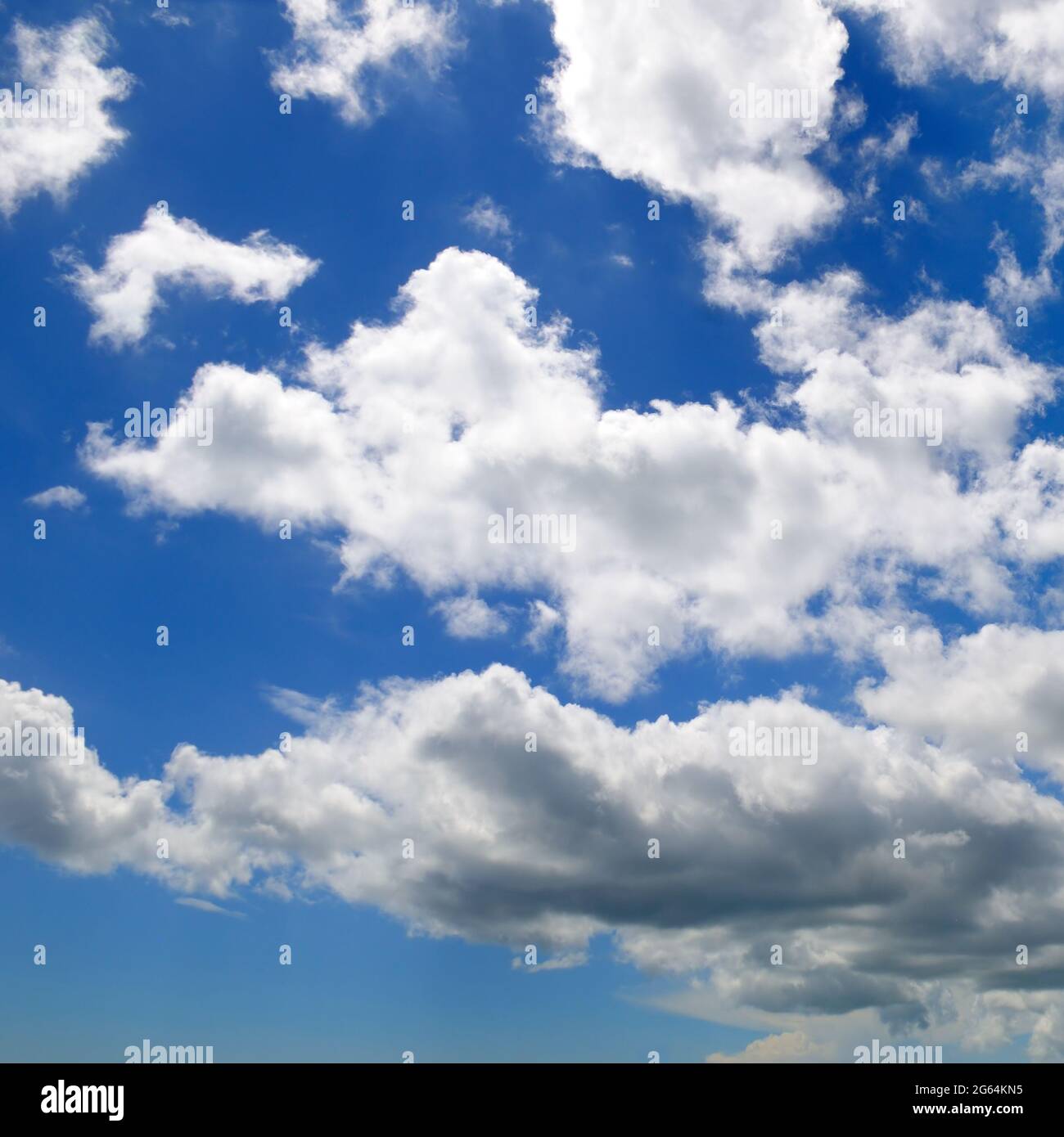 Light cumulus clouds in the blue sky Stock Photo - Alamy