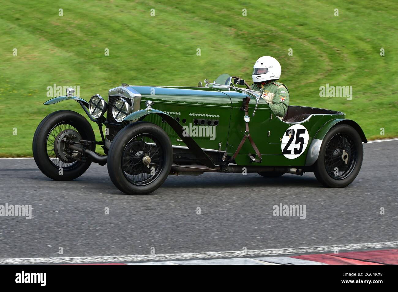 Christopher Batty, Frazer Nash Super Sports, Allcomers Handicap Race, 5 laps, VSCC, Shuttleworth Nuffield and Len Thompson Trophies Race Meeting, Cadw Stock Photo