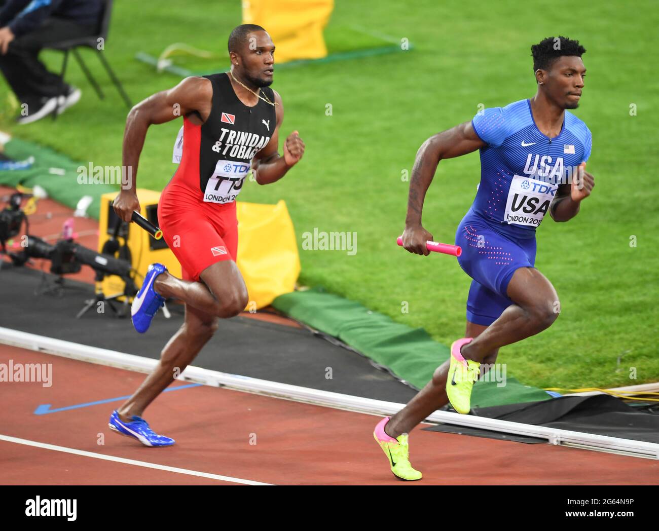 Fred Kerley (USA, Silver Medal), Lalonde Gordon (Trinidad & Tobago