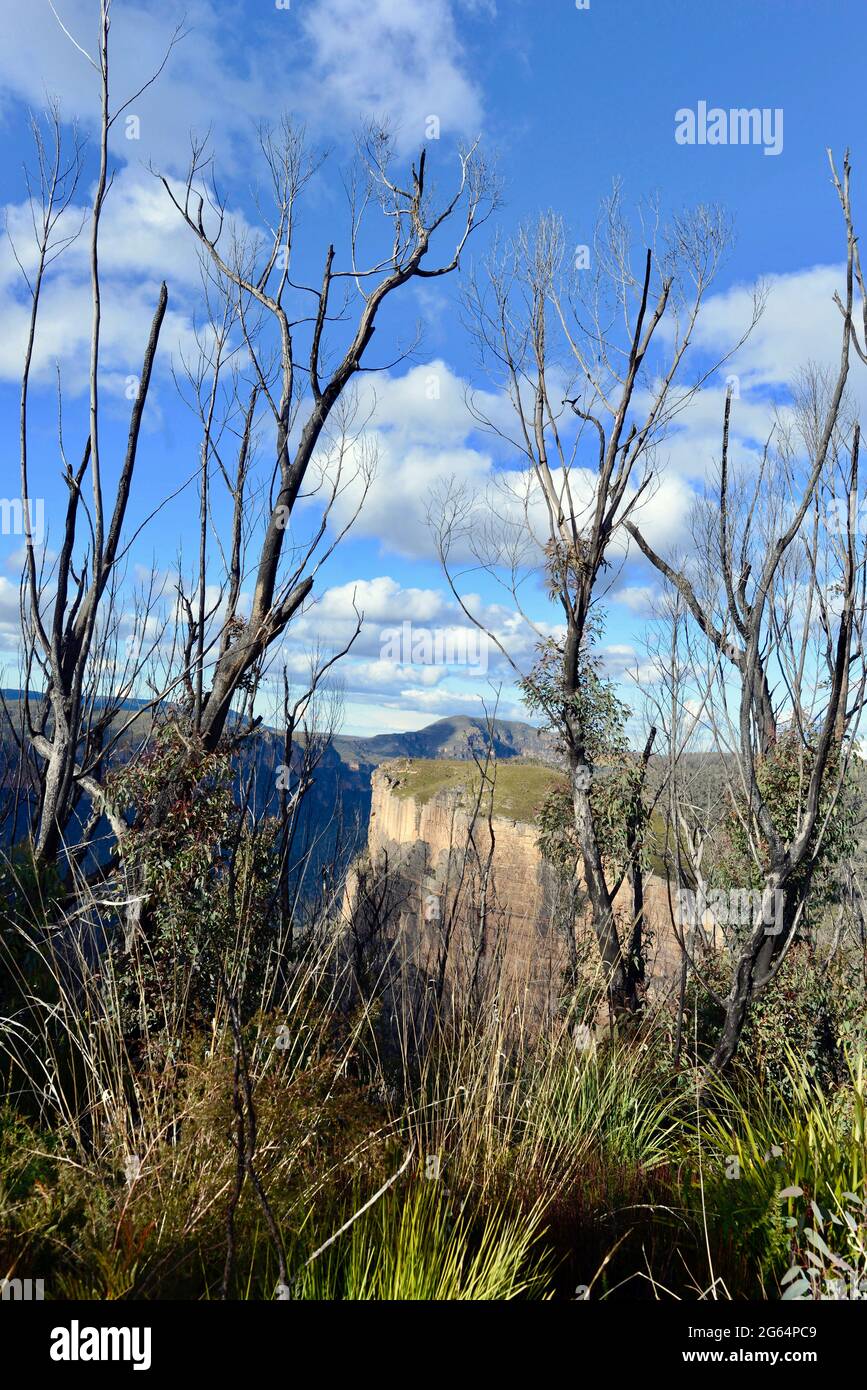 A view of the countryside on the Hanging Rock Walk Stock Photo