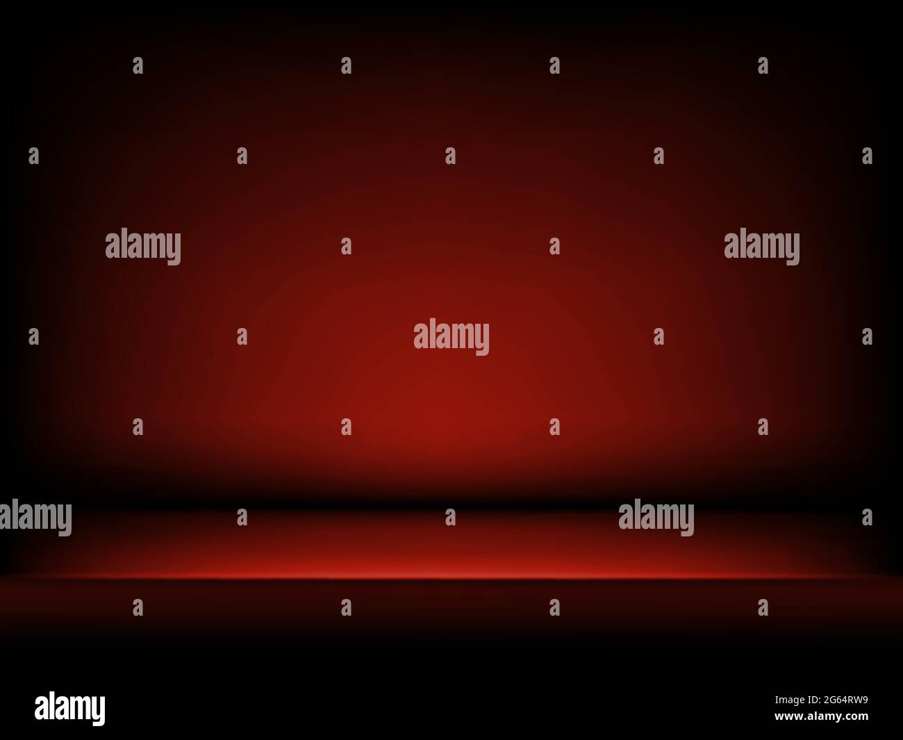 Studio Red background in abstract style. Dark red abstract gradient