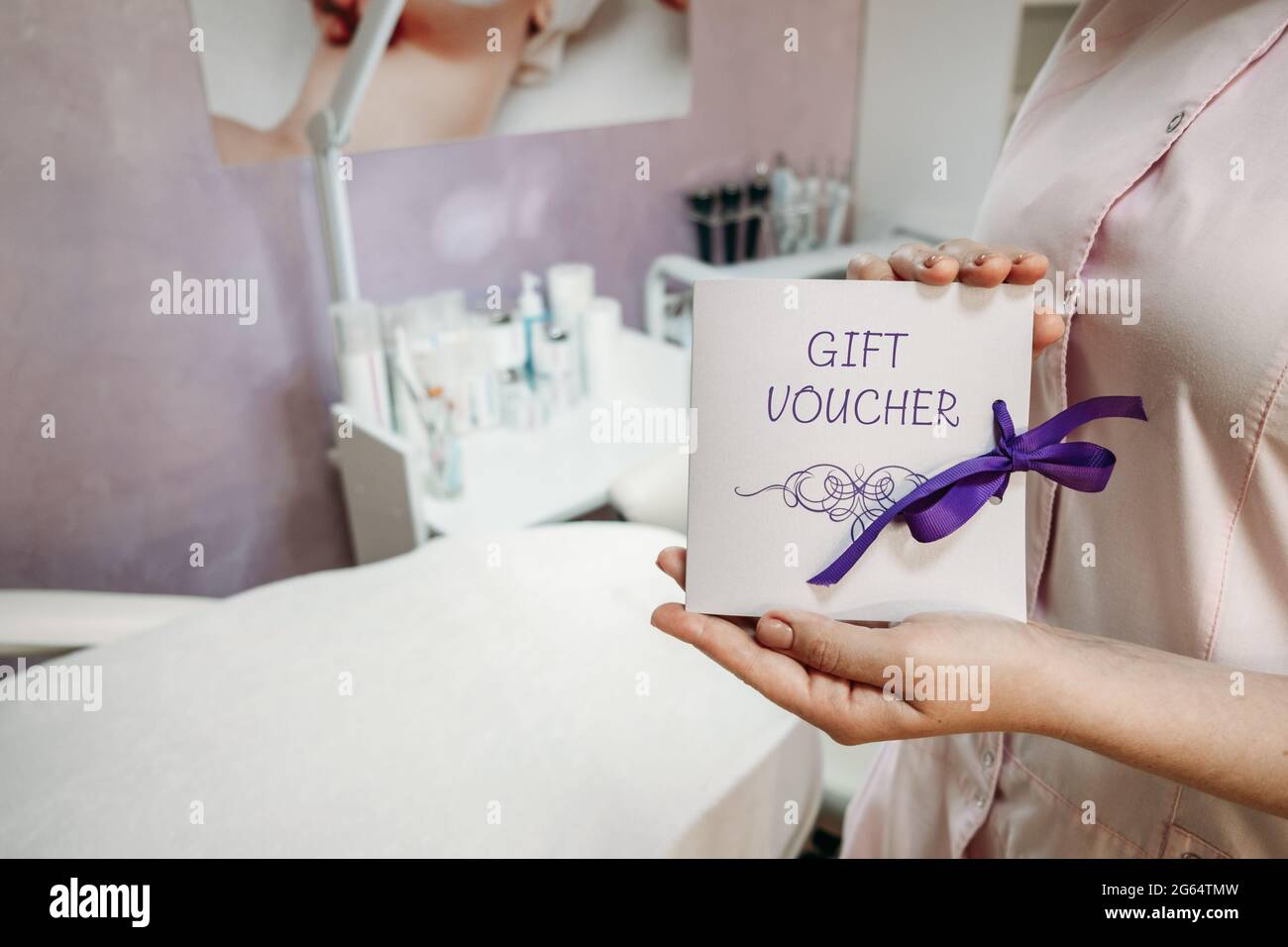 Beauty Salon Gift Certificate. Salon gift vouchers. Cosmetology Gift