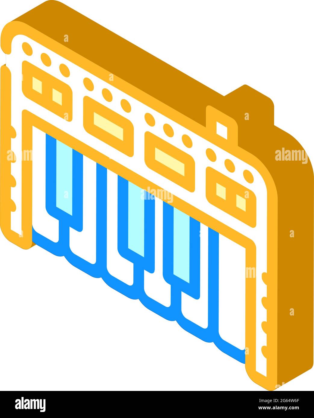 synthesizer instrument isometric icon vector illustration sign Stock ...
