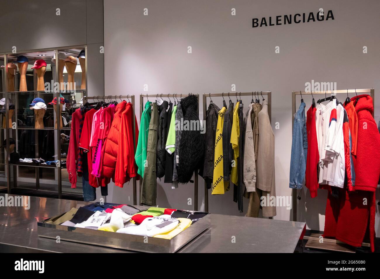 Designer Menswear department at the Saks Fifth Avenue Flagship Store in New  York City, USA 2021 Stock Photo - Alamy