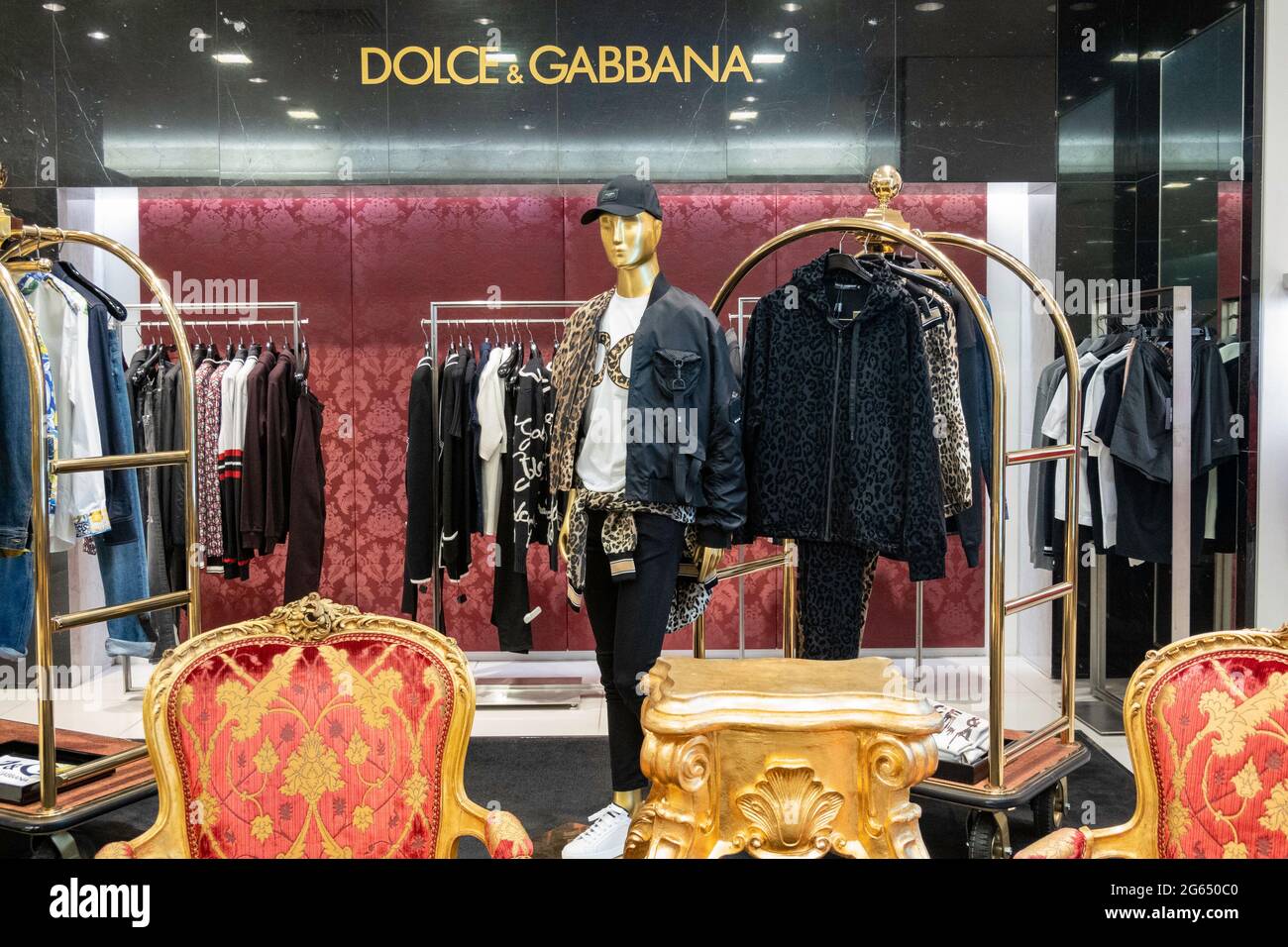 Designer Menswear department at the Saks Fifth Avenue Flagship Store in