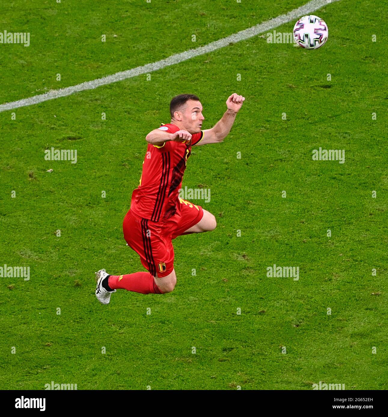 Munchen Germany 02nd July 21 Belgian Defender Thomas Vermaelen 3 Pictured During A Soccer Game During The Quarter Final Euro European Championship Between The Belgian National Soccer Team Red Devils And Munchen Germany 02nd July 21 Belgian Defender Thomas Vermaelen 3 Pictured During A Soccer Game During The Quarter Final Euro European Championship Between The Belgian National Soccer Team Red Devils And