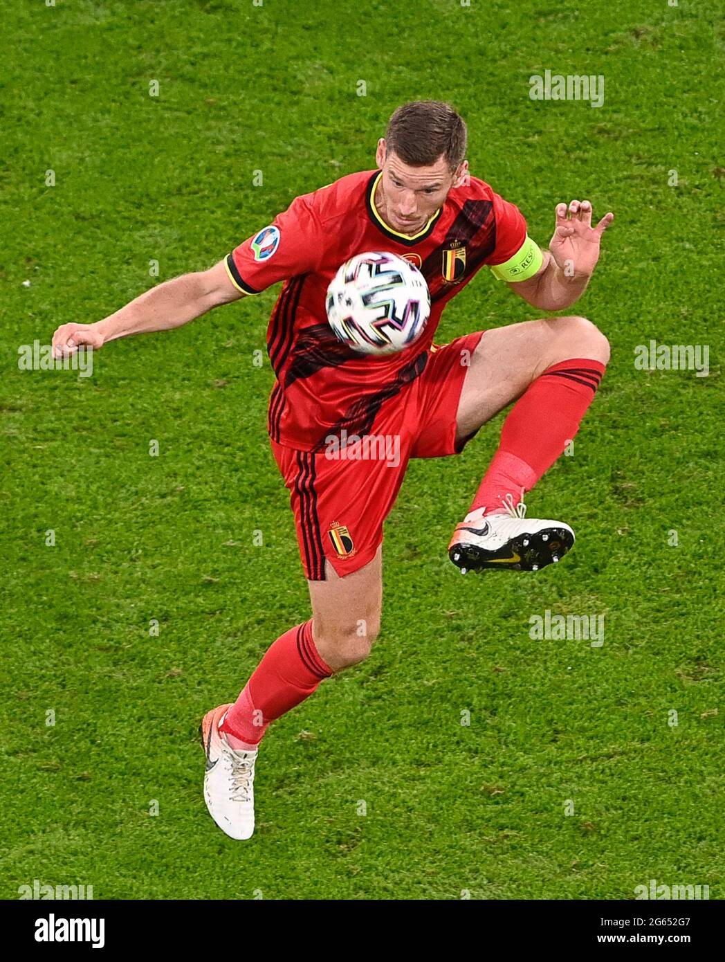 Munchen Germany 02nd July 21 Belgian Defender Jan Vertonghen 5 Pictured During A Soccer Game During The Quarter Final Euro European Championship Between The Belgian National Soccer Team Red Devils And Munchen Germany 02nd July 21 Belgian Defender Jan Vertonghen 5 Pictured During A Soccer Game During The Quarter Final Euro European Championship Between The Belgian National Soccer Team Red Devils And