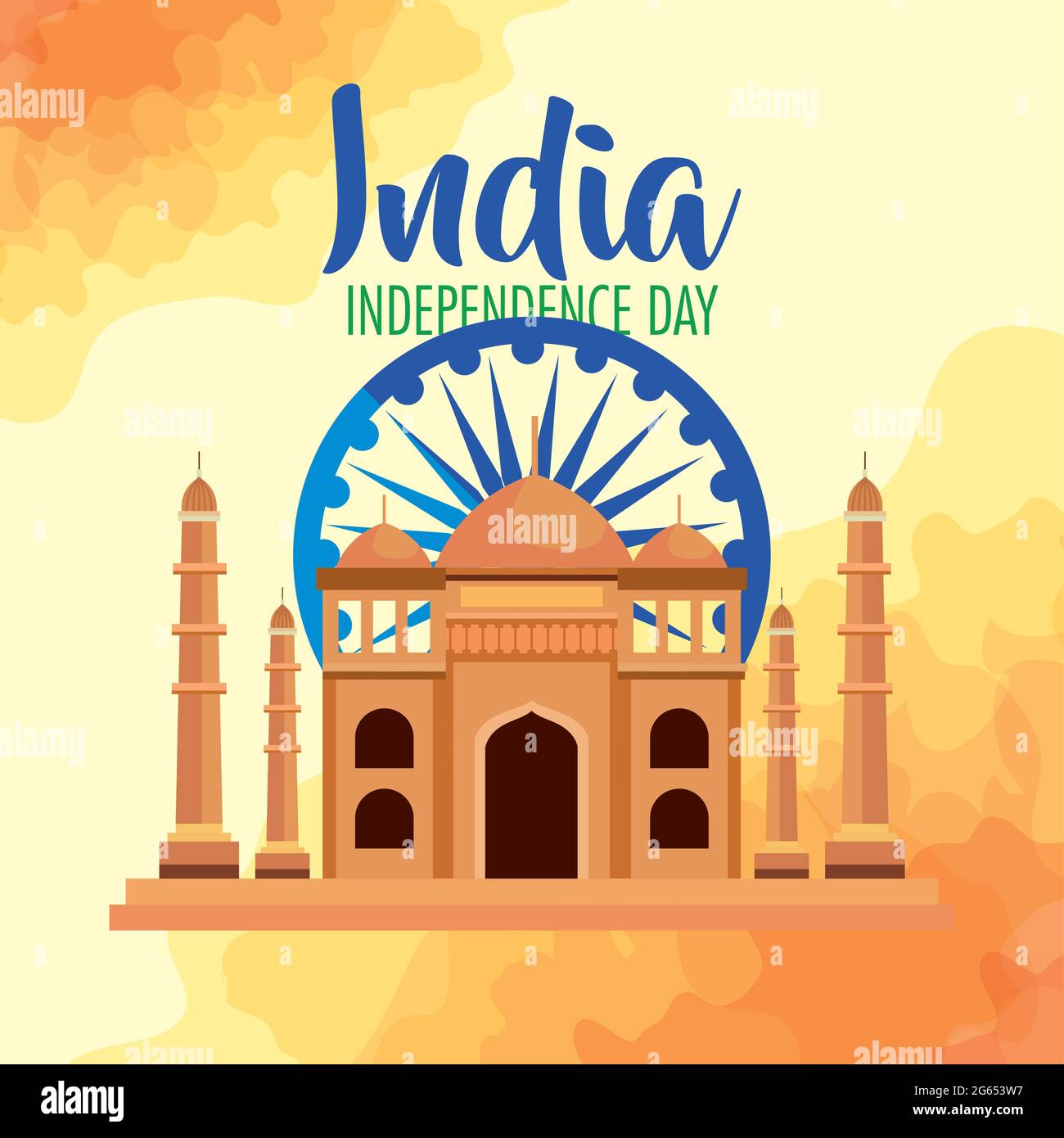Happy india independence day Stock Vector Image & Art - Alamy