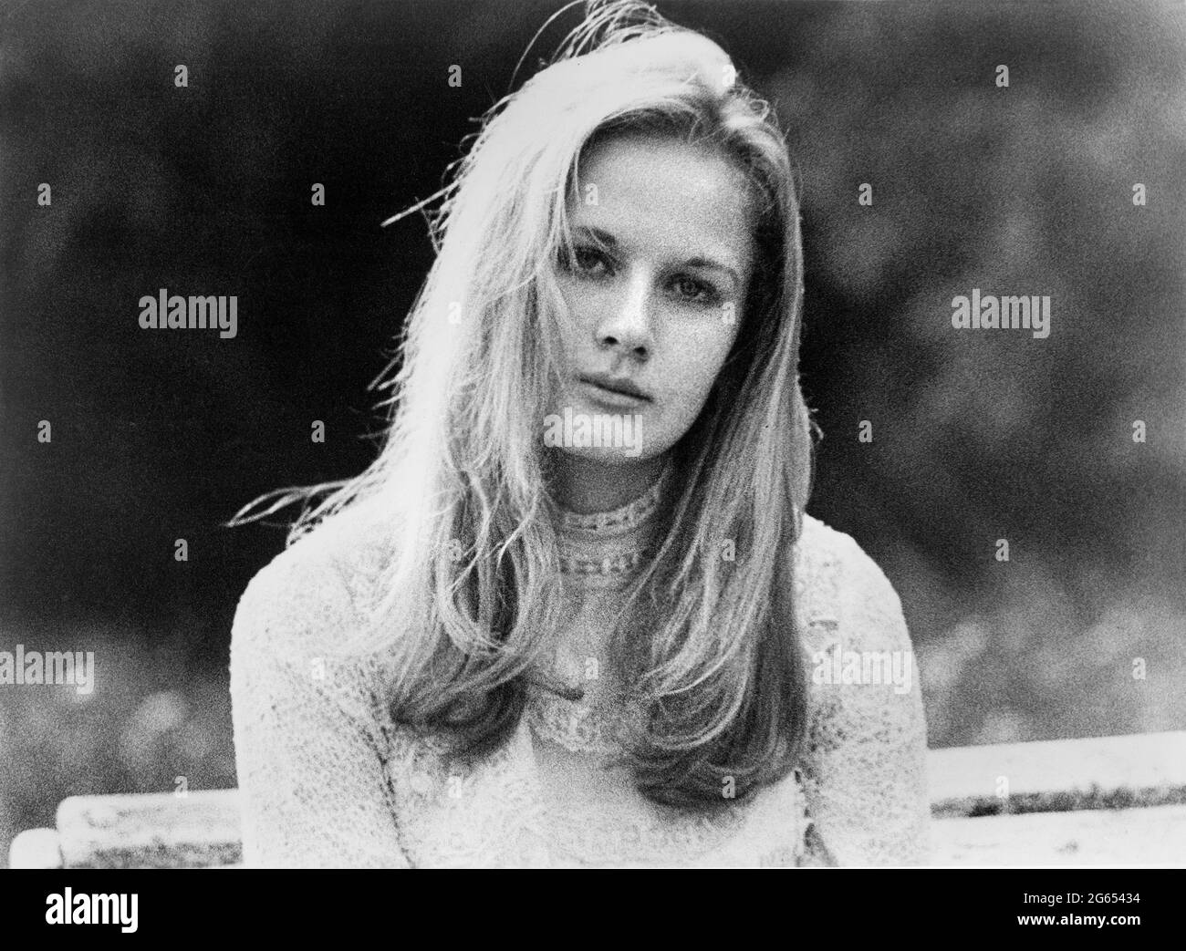 Dominique Sanda, Head and Shoulders Publicity Portrait for the Film, 'First Love', German title: 'Erste Liebe',  Universal Marion Corporation (UMC), USA release 1970 Stock Photo
