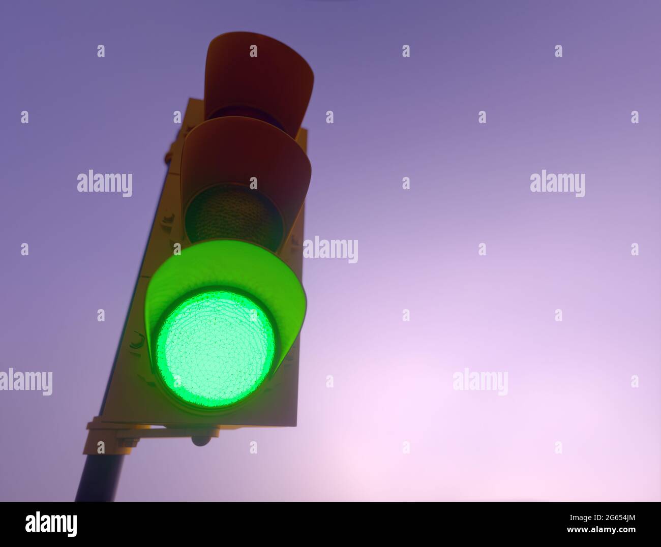 Green traffic light, illustration Stock Photo Alamy