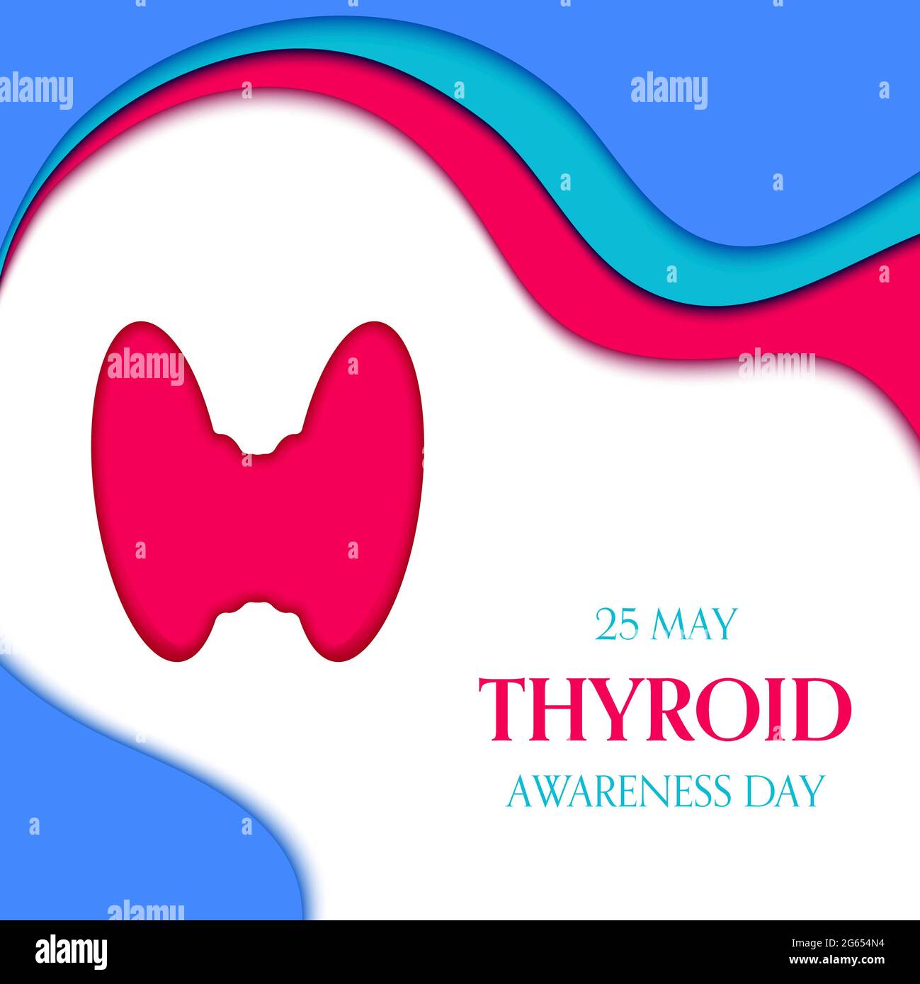Thyroid awareness day, illustration Stock Photo Alamy