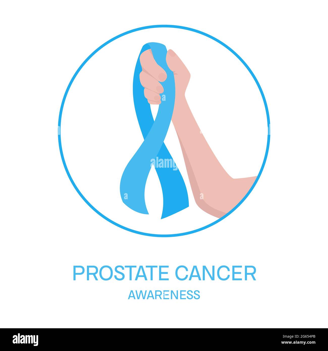Prostate Cancer Awareness Conceptual Illustration Stock Photo Alamy