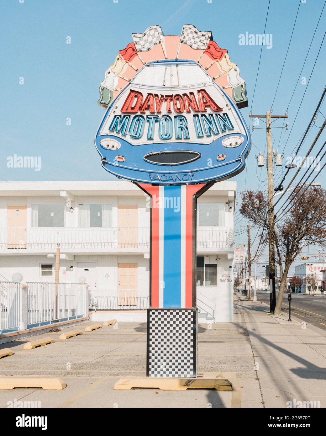 Daytona Motor Inn motel sign in Wildwood, New Jersey Stock Photo Alamy