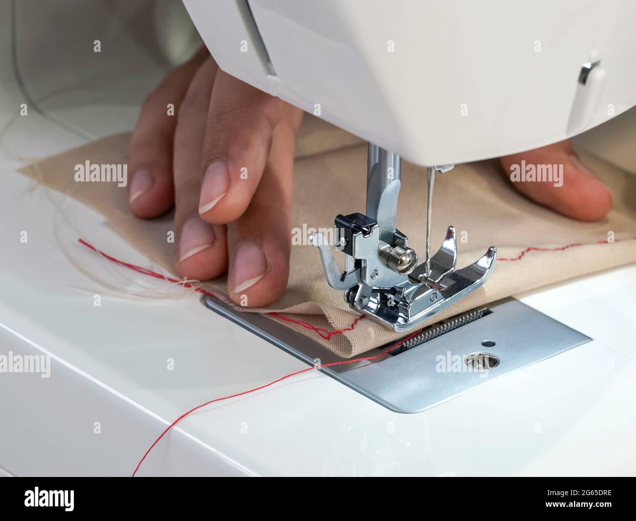 Thread Or Cloth Making Machine Sewing thread moving machine hi-res stock photography and images - Alamy
