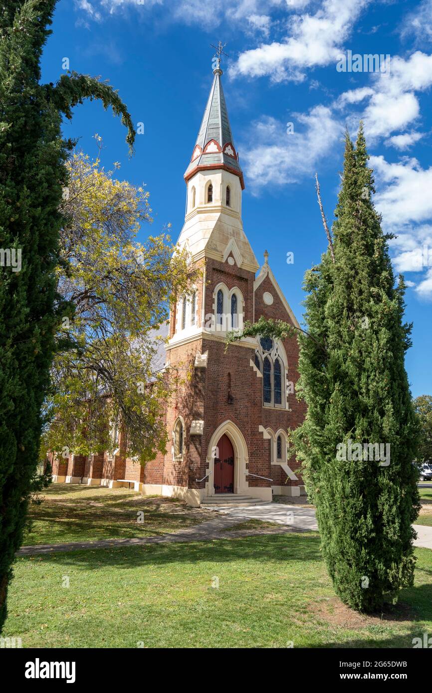 St Andrew's Presbyterian Church in Inverell ,northern New South Wales; Australia Stock Photo