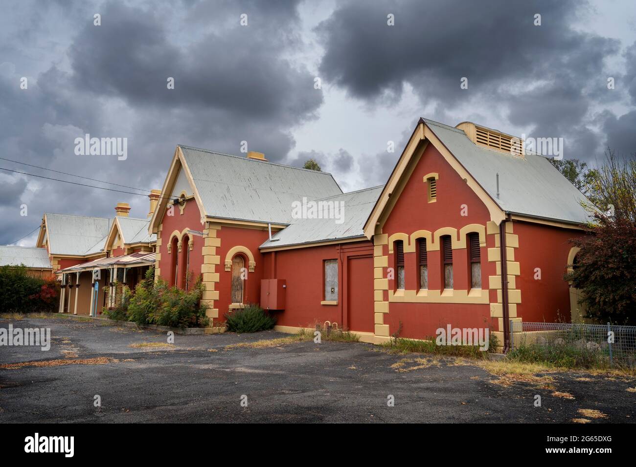 View of the front of the now disused Historic Glen Innes Railway ...