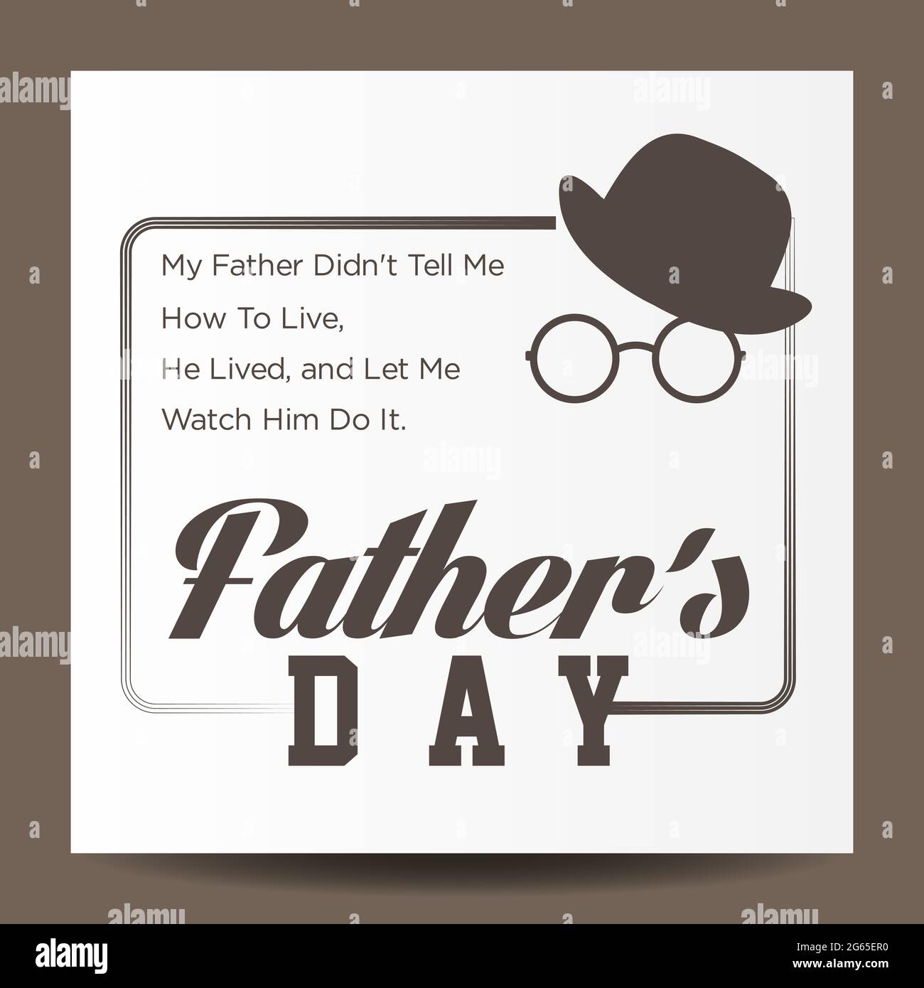 Happy father's day with quotes vector lettering background. Happy ...