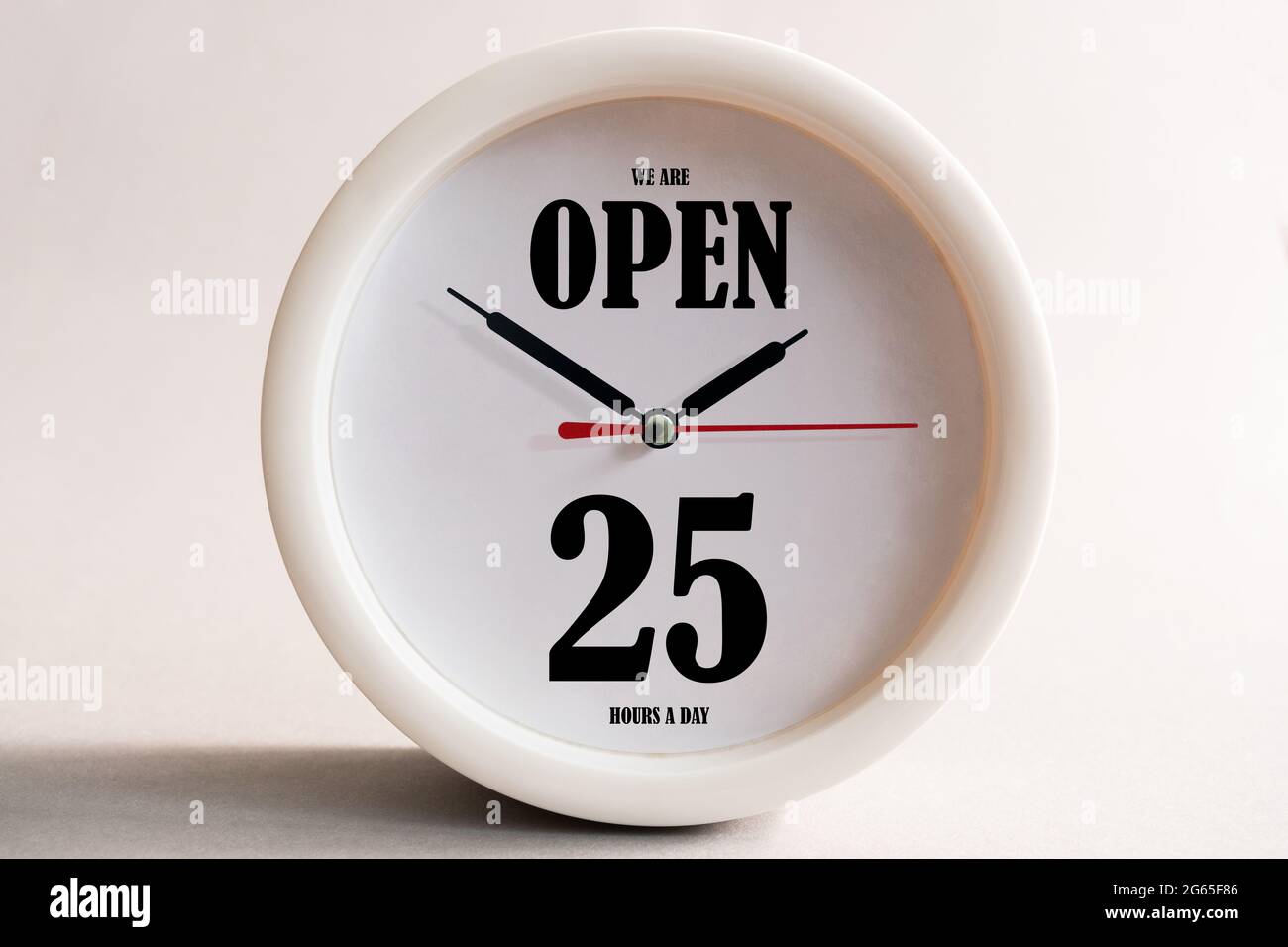 Open clock hi-res stock photography and images - Alamy