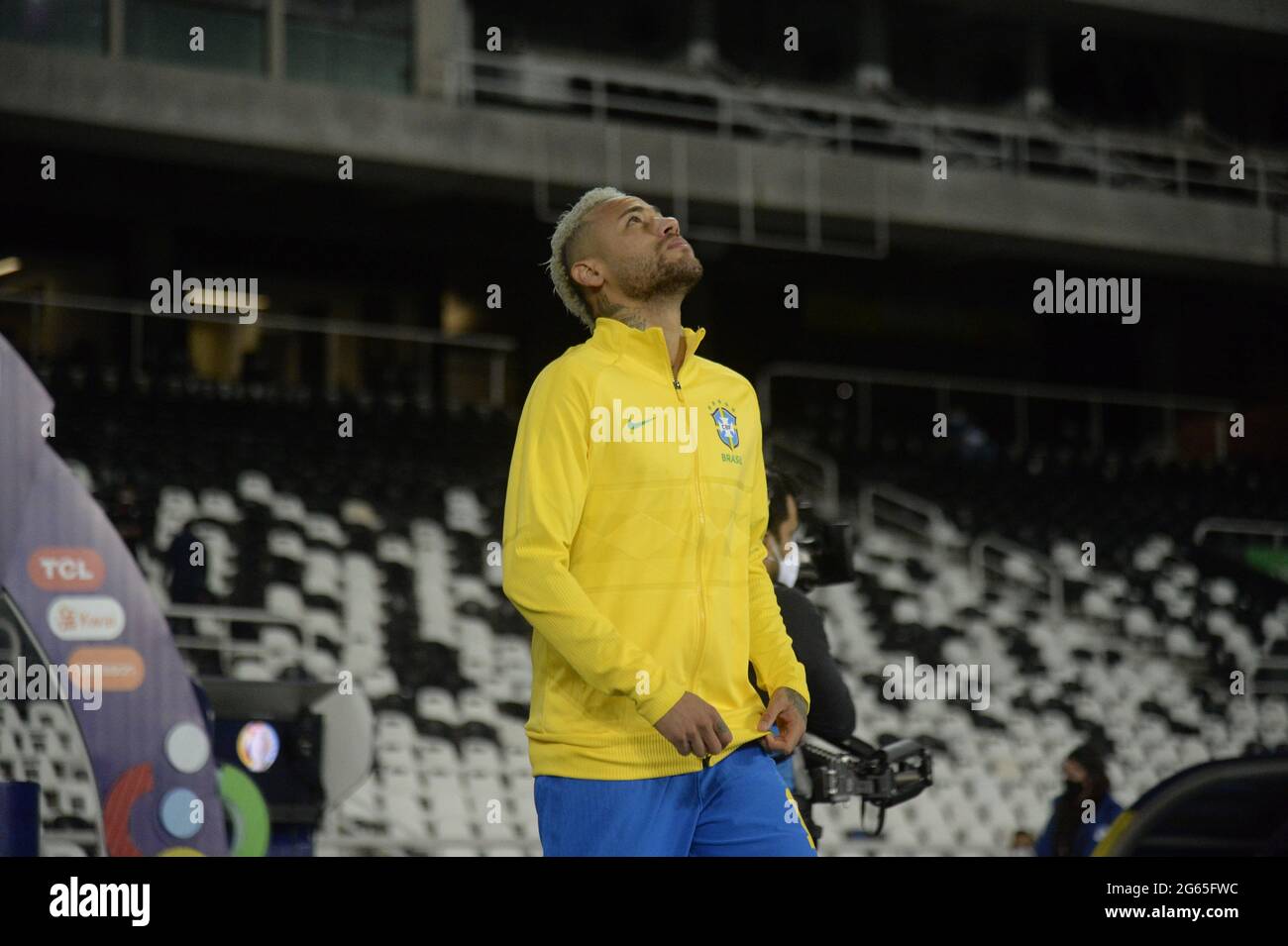 Rio de Janeiro, Brazil - June 23, 2021 Brazil v Colombia, Copa America 2021, Group B, Football, Nilton Santos Stadium, Neymar Jr Brasil player during Stock Photo