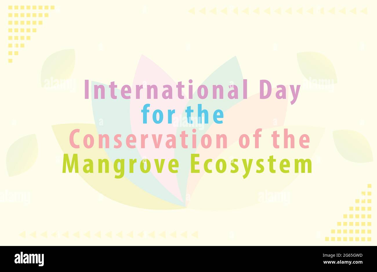 International Day for the Conservation of the Mangrove Ecosystem vector ...