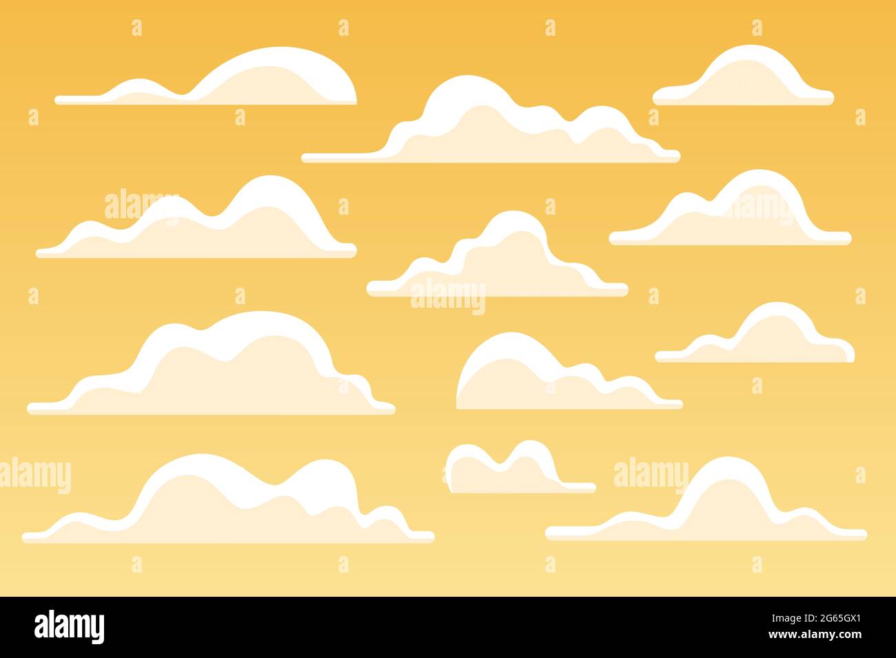 Flat clouds collection Vector EPS Stock Vector Image & Art - Alamy