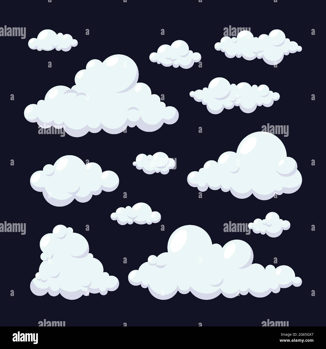 Flat clouds collection Vector EPS Stock Vector Image & Art - Alamy