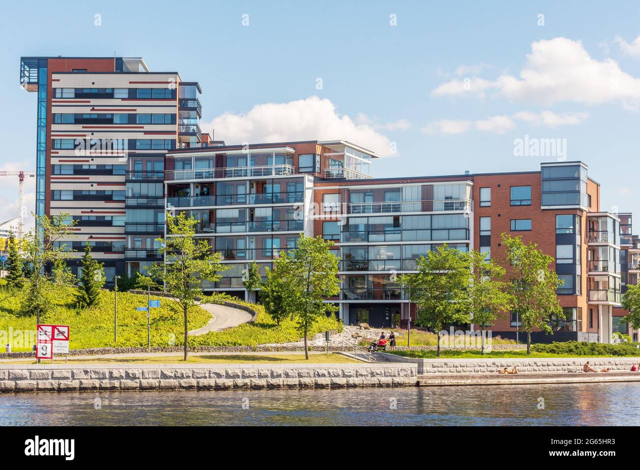 Modern apartment houses of Ratina Tampere Finland Stock Photo Alamy