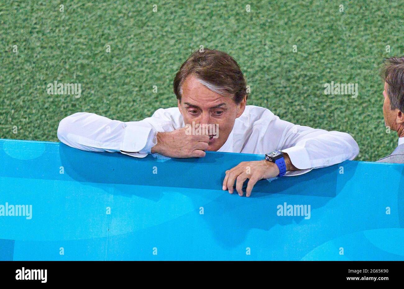 Roberto Manchini, ITA headcoach, team manager, Nationaltrainer,  in the quarterfinal match BELGIUM - ITALY  at the football UEFA European Championships 2020 in Season 2020/2021 on July 02, 2021  in Munich, Germany. © Peter Schatz / Alamy Live News Stock Photo